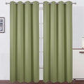 Sage Green Thermal Blackout Curtains/52 x 95 Inch/Set of 2 Panels Room by Lemomo
