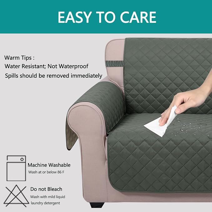 U-NICE HOME Reversible 23''Recliner Small Chair Cover, Pet Friendly, Elastic - Image 4