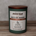 Journeyman Collection Candle, 15oz, Wooden Wick, White Oak Bourbon, Large Painted Jar