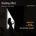 Thermal Blackout Curtains with Self-Adhesive Tape, No Rod No Drill Easy Install - Image 4