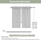 White Sheer Curtains 68 Inch Length 2 Panels Set - Image 2