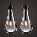 Modern Raindrop Pendant Lights Set of 2, Bronze Pendant Lights Kitchen Island, Black Pendant Light Island Lights for Kitchen Chandeliers for Living Room Bathroom Bedroom Hallway,Bulb Included