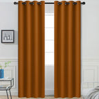Yakamok Room Darkening Curtains 52x84 inch Length Burnt Orange-Living Room | 2 by Yakamok