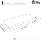 Easy-Going Stretch 1 Piece Oversized Couch Cushion Cover - Image 7