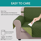 U-NICE HOME Reversible 23''Recliner Small Chair Cover, Huntergreen/Sage | - Image 4