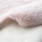 ORINOVA Pink Boho Faux Rabbit Fluffy Fur Rugs - Image 5