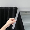 Stick On Blackout Curtains No Drill Required Self Adhesive Window Coverings by Sovtfides