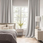 MIULEE Cobblestone Back Tab Blackout Curtains 52x102 Inch Long 2 Panels Set | - Image 3