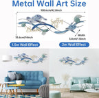 Metal Geometric Round Wall Art Abstract Metal Wall Decor for Living Room, 3d Modern Orange Circle Large Wall Art Circular Wall Decor Hanging Wall Sculptures Artwork for Outdoor Bedroom (Turtle)
