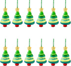 DIY Christmas Button Ornament Making Set - Snowman/Santa/Angel, Fun Holiday Craft Kit for All Ages, Ideal Xmas Tree Hanging Decor & Festive Gifts (C 12)
