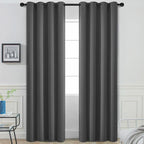 Yakamok Room Darkening Curtains 52x90 inch Length Charcoal Grey-Living Room | 2 by Yakamok