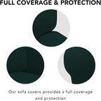 PureFit Super Stretch Chair Covers Fleece Couch Covers - Image 3