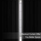 Blackout Curtains 52 x 108 inch/Light Grey Curtains Set of 2 Panels/Thermal - Image 3
