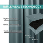 NICETOWN 100% Blackout Curtains 54 inches Long, Double-Deck Completely Blackout - Image 6