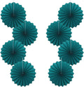 Green Birthday Decorations,DIY Green Paper Fans Hanging Decoration ,Party Supplies Party Fans 12in, Cactus Party Decorations,Wedding Graduation Events Accessories 30 Color DIY Set (Blackish Green)