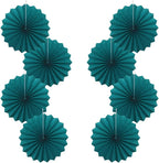 Green Birthday Decorations,DIY Green Paper Fans Hanging Decoration ,Party Supplies Party Fans 12in, Cactus Party Decorations,Wedding Graduation Events Accessories 30 Color DIY Set (Blackish Green)