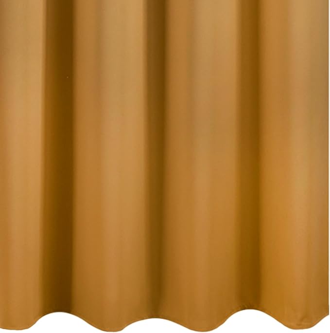 Blackout Curtains 52 x 108 inch/Mustard Yellow Curtains Set of 2 Panels/Thermal - Image 8