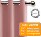 Room Darkening Curtains for Bedroom 2 Panels Dusty Rose 38x72 Inch | Noise - Image 5