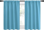 NICETOWN RV Blackout Curtains for Camper Windows, Teal Blue, Kitchen Curtains by NICETOWN