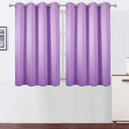 Blackout Curtains 66 x 54 Inch Long Lavender Curtains Set of 2 Panels Room by Lemomo