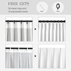 Pinch Pleated Linen White Blackout Curtains 84 Inches Long - Image 4
