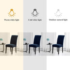 Joccun Chair Covers for Dining Room Set of 6,Dining Chair Slipcovers Stretch Dining Room Chair Covers Seat Protector,Washable Parsons Chair Cover for Home,Hotel,Banquet(Navy,6 Pack)