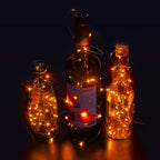ANJAYLIA Orange String Lights Fairy Lights 10Ft 30 LEDs Twinkle Lights for Party, Halloween, Thanksgiving, Christmas Decoration