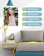 AbcCustomize Canvas Prints with Your Photos，Custom Canvas Wall Art for Bedroom, Living Room, Farmhouse Decor，Personalized Gifts Canvas Prints for Family，Friend，Lover，Pet