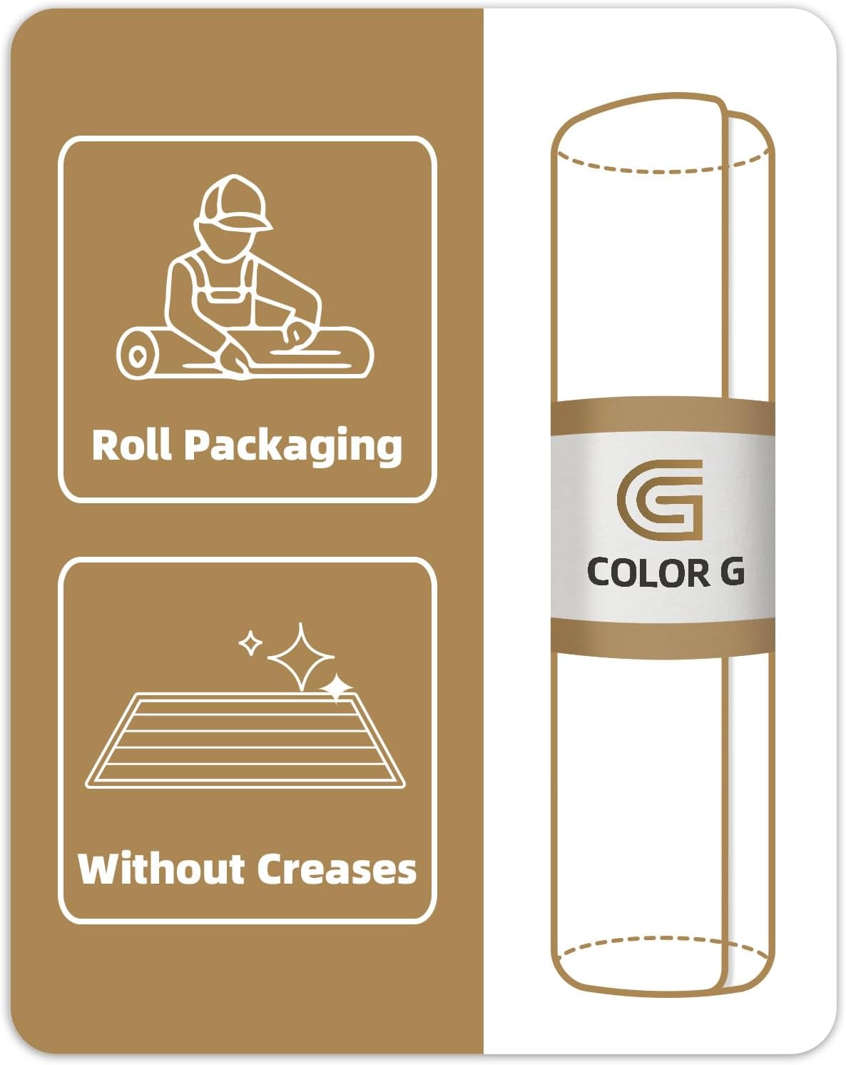 Color&Geometry Front Door Mat Indoor 22.6"x31.5", Ultra Non Slip Rubber Backed Dirt Trapper, Low Profile Thin Washable, Easy Clean Entryway Rug Door Mat Indoor Entrance, Khaki (Rolled-up NO Creases)
