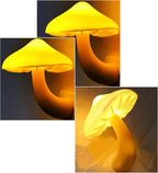 AUSAYE 3 Pack Sensor LED Mushroom Night Light Plug in Lamp Cute Night Lights for Adults Kids NightLight Bedroom,Bathroom,Toilet,Hallway,Stairs,Kitchen,Basement Warm Yellow
