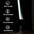 MIULEE Velvet Curtains 52x120 inches 2 Panels Olive Green Blackout Curtains | - Image 5