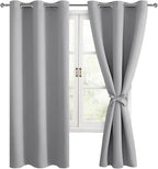 Blackout Curtains for Bedroom, 38 x 63 Inches Length, Window Curtains for by Hiasan