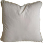 Set of 2 Beige Vintage Throw Pillows Covers 18x18in，Floral Embroidered Cushion Cover for Sofa Bedroom，Euro Sham Covers Retro Home Decor Pillows Covers