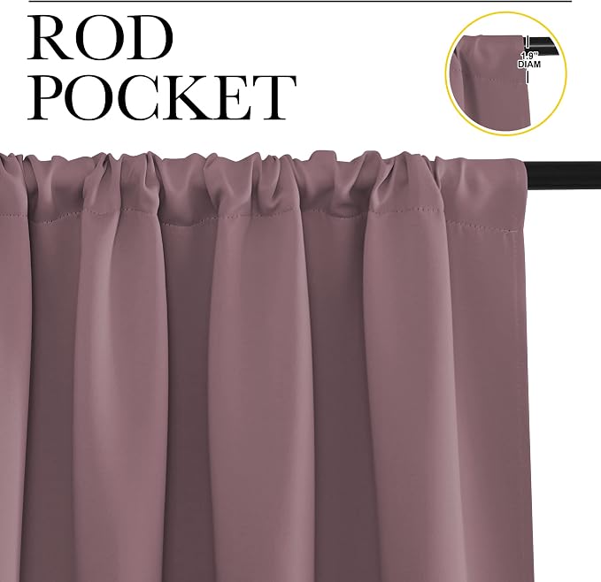 NICETOWN Kitchen Curtains, Short Blackout Curtains & Drapes, Home Decoration - Image 3