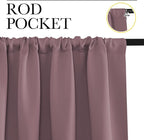 NICETOWN Dry Rose Blackout Curtains - Image 3