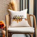 RABUSOFA Fall Pillow Covers 18x18 Inch Watercolor Bird Autumn Decorations - Image 6