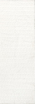 nuLOOM Nia White Geometric Washable Runner Rug - Image 6