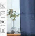 SpaceDresser Sheer Voile Window Treatment Rod Pocket Curtain Panels - Image 7