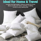 QUBA LINEN Throw Pillow Inserts, 14x14 Inches - Image 6