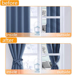 Blackout Curtains for Bedroom, 38 x 54 Inch, 2 Panels | Thermal Insulated & - Image 4