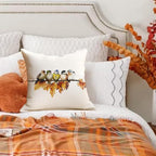 RABUSOFA Fall Pillow Covers 18x18 Inch Watercolor Bird Autumn Decorations - Image 4