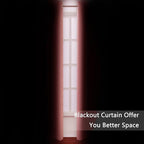 Blackout Curtains 66 x 84 inch/Coral Curtains Set of 2 Panels/Thermal Insulated - Image 3
