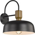Outdoor Barn Light Gooseneck Barn Light, Farmhouse Exterior Wall Mount Light Vintage Wall Lighting Fixture Industrial Sconce Lantern for Porch, Entryway, Garage, Black, 1 Pack
