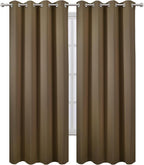 Blackout Curtains 52 x 108 inch/Brown Curtains Set of 2 Panels/Thermal - Image 2