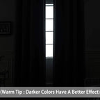 Yakamok Room Darkening Curtains 52x96 inch Length Dark Green-Living Room | 2 - Image 3