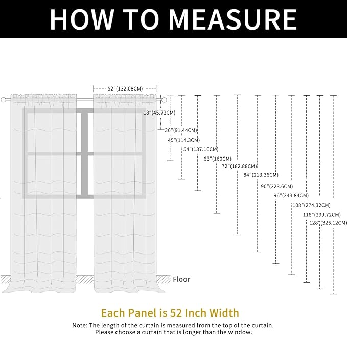 SpaceDresser Sheer Voile Window Treatment Rod Pocket Curtain Panels - Image 8