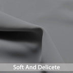 Yakamok Grey Room Darkening Curtains 52x90 inch Gray Grommet-Living Room | 2 - Image 7