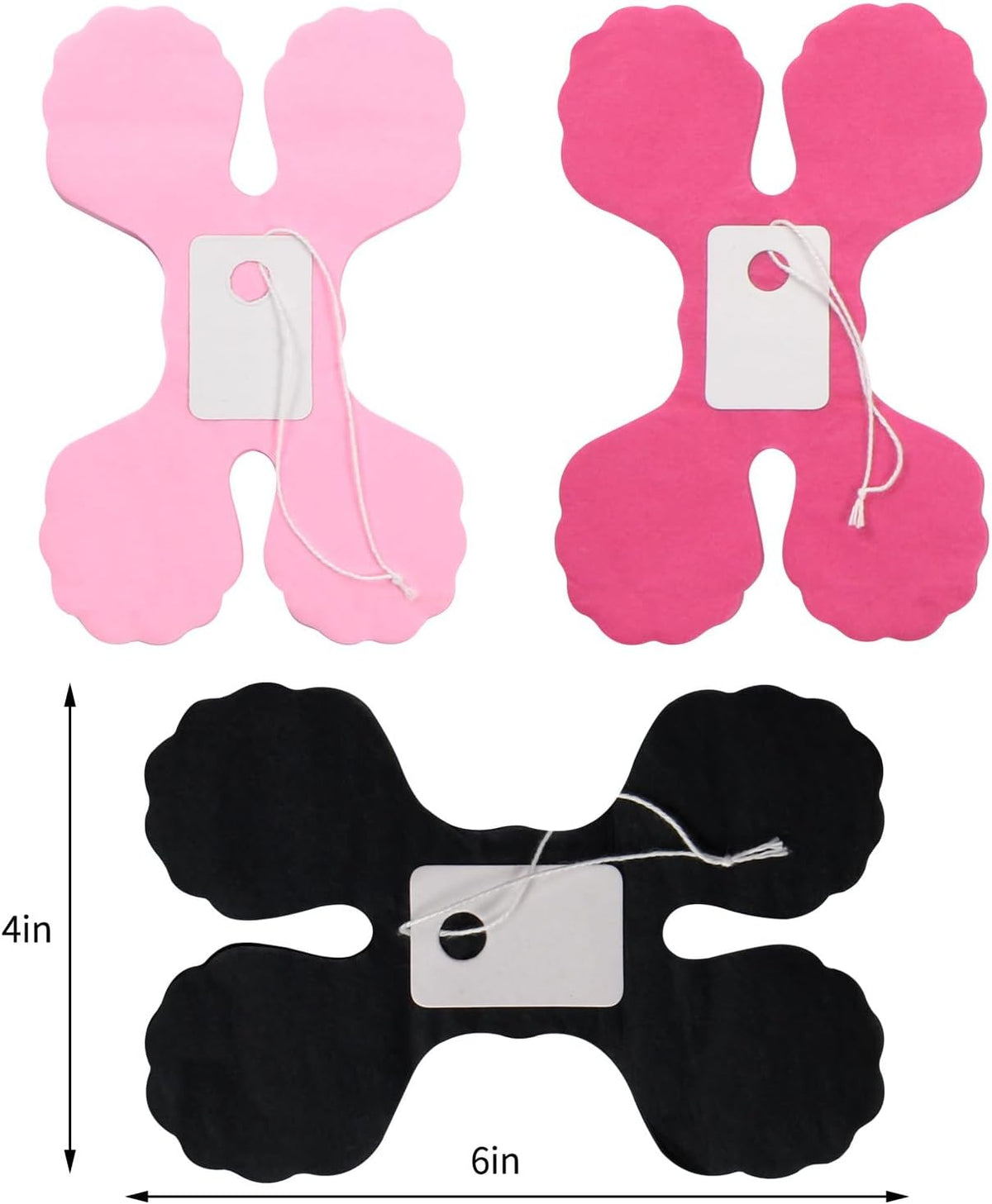 Hot Pink Black Party-Decorations Streamers Garland - 157Ft Four-Leaf Clover Hanging Banner, Wedding Engagement Bachelorette Birthday Baby Bridal Shower Decor Hugtmr