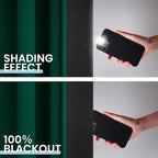 SimpleHome Dark Green 100% Blackout Curtains Room Darkening Living Room 84 | - Image 4