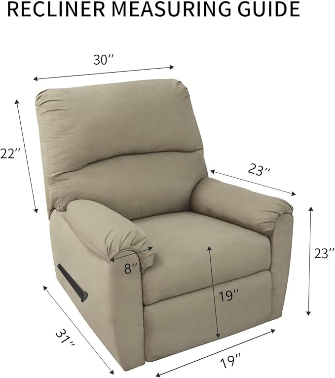 PureFit Reversible Recliner Chair Covers Couch Covers - Image 6